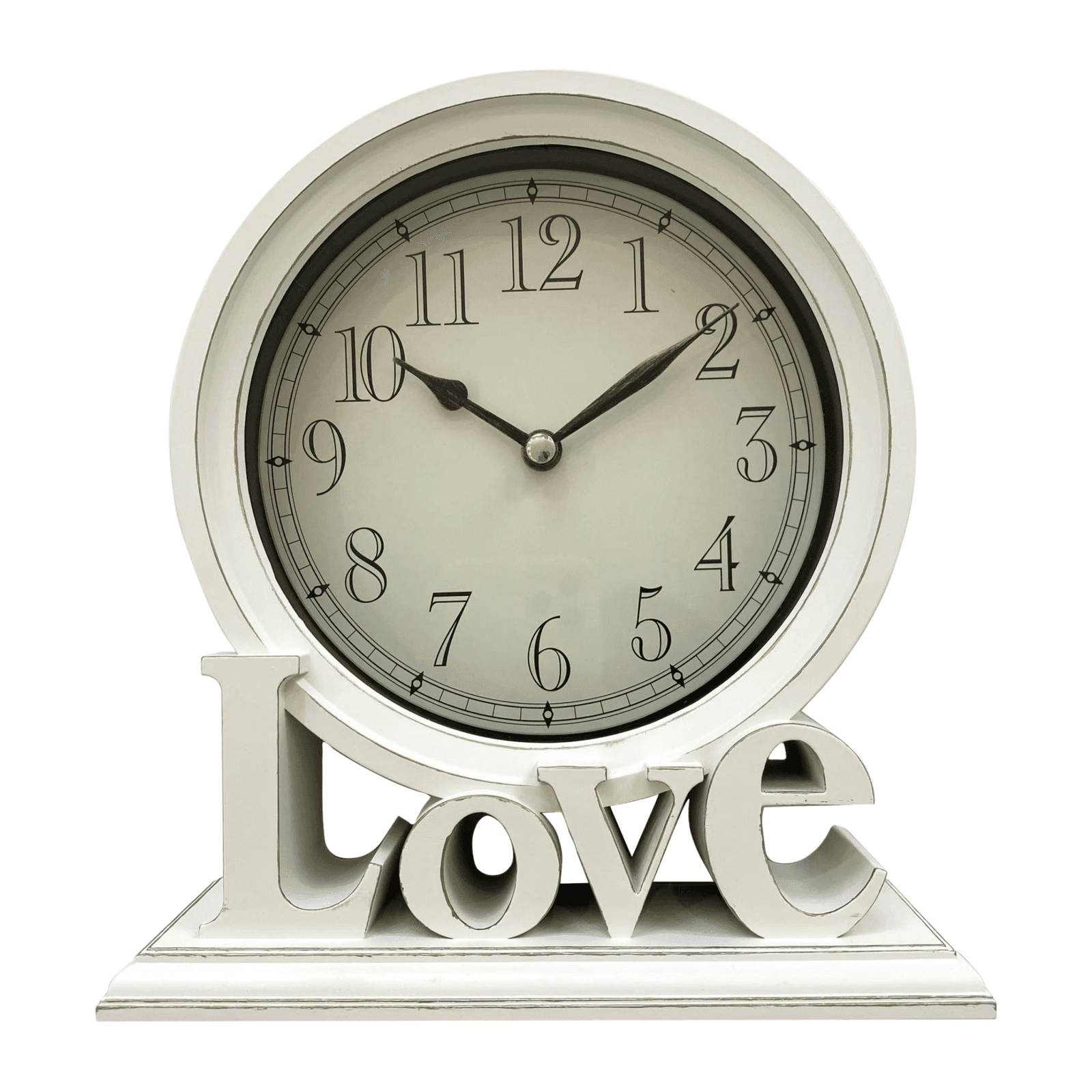 שעון LOVE לבן קלאסי